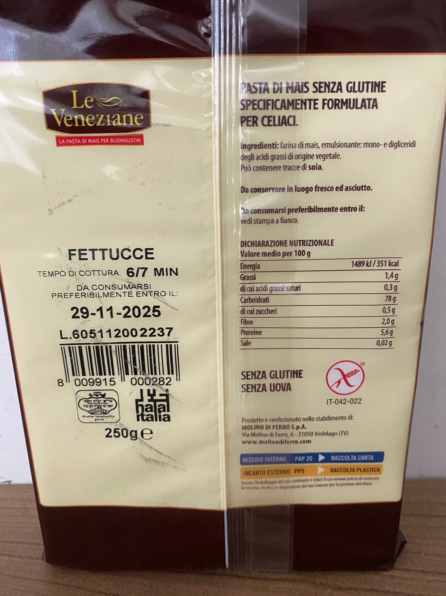 Fettucce 250 g Le Veneziane