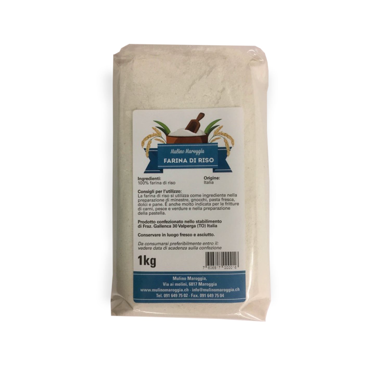 Farina di riso 1000 g Mulino di Maroggia