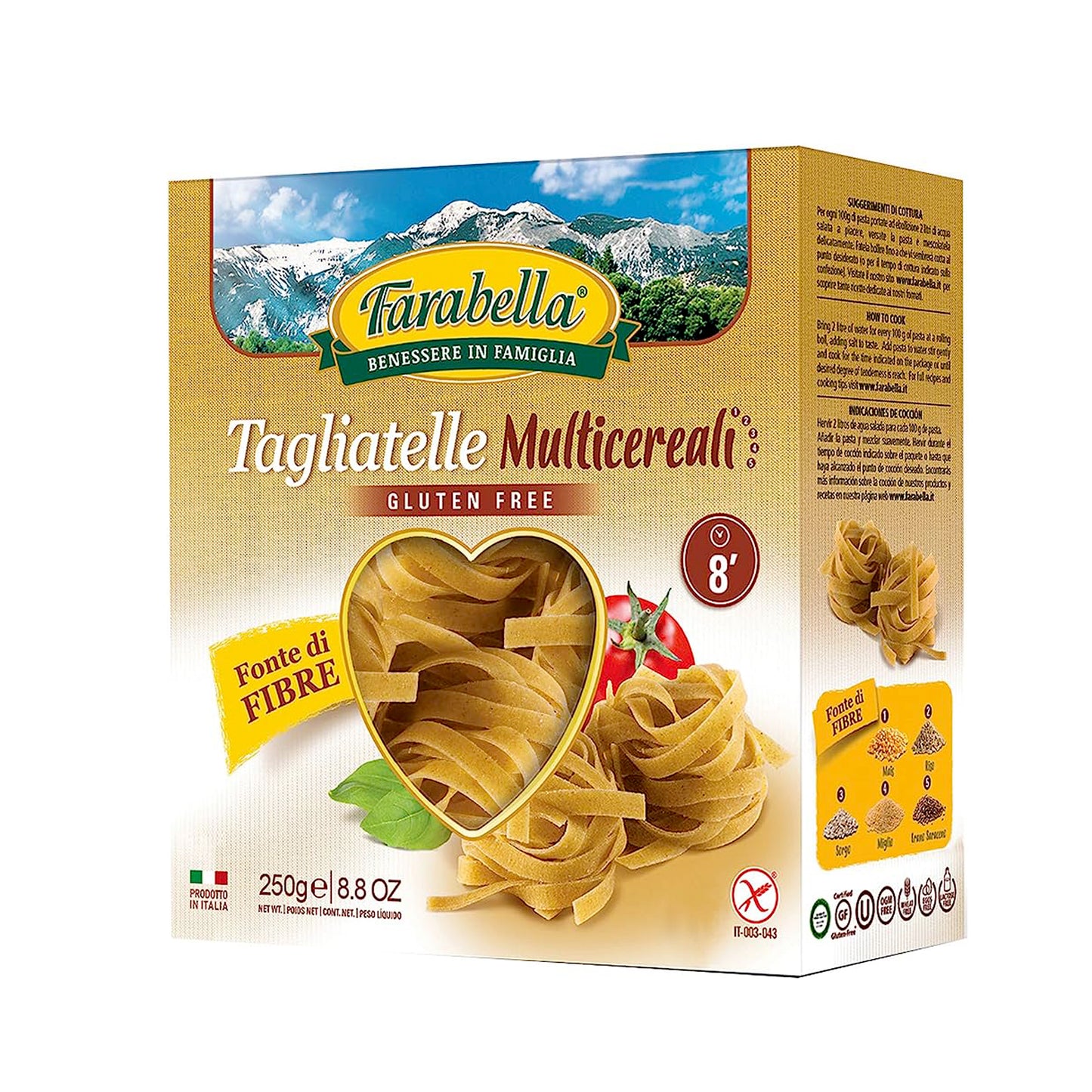 Tagliatelle 5 cereali 250 g Farabella