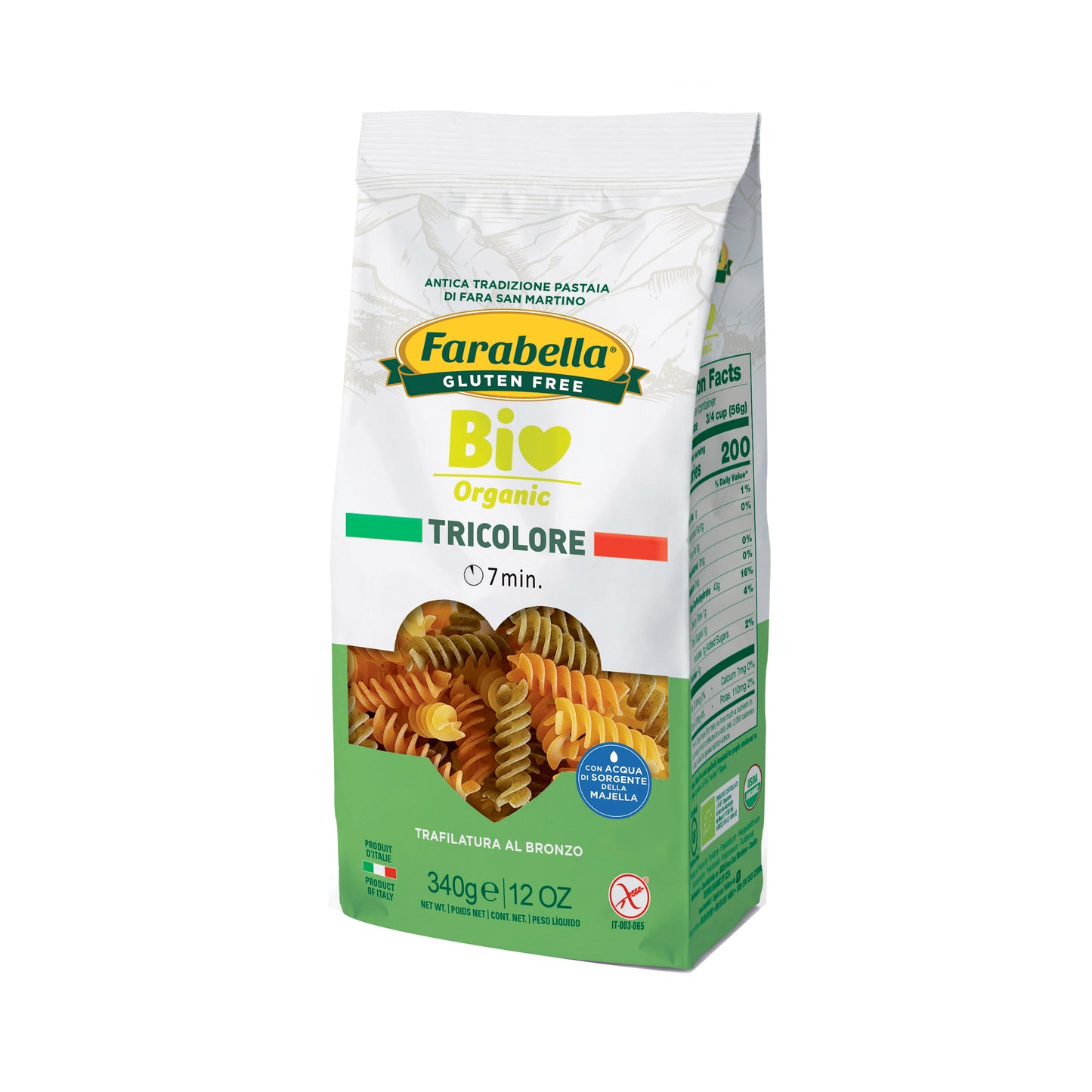 Fusilli tricolore 500 g Farabella