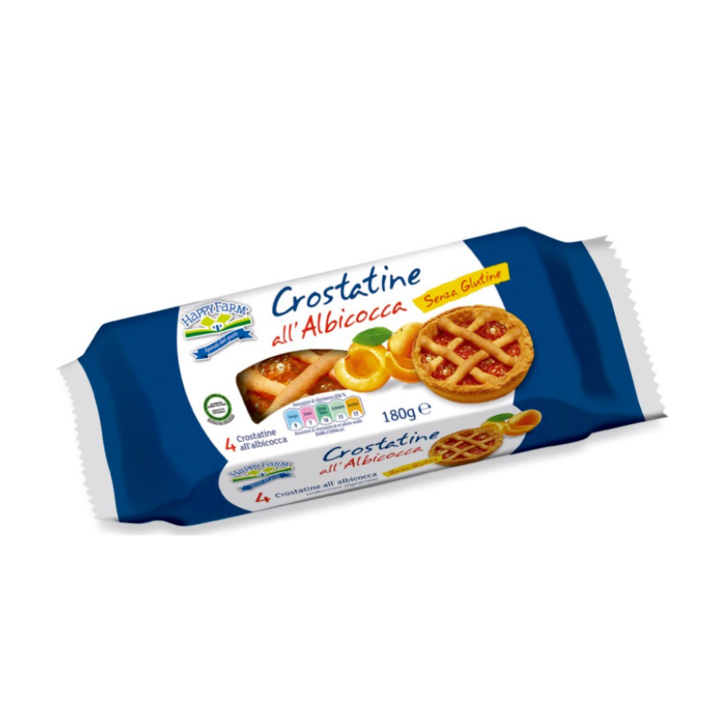 Crostatina Albicocca 180 g Happy Farm