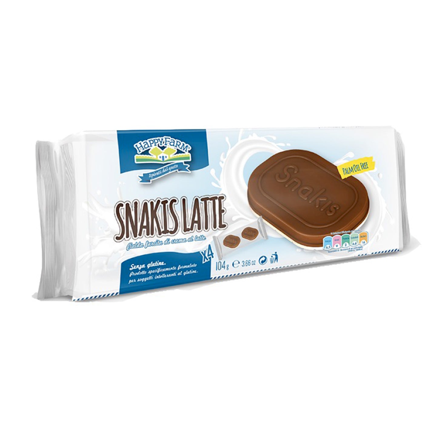 Snakis Latte 104 g Happy Farm