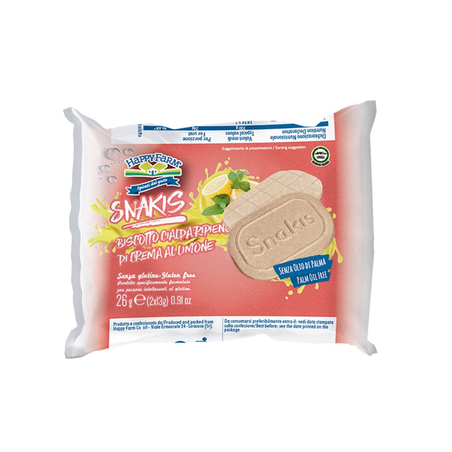Snakis Limone 26 g Happy Farm