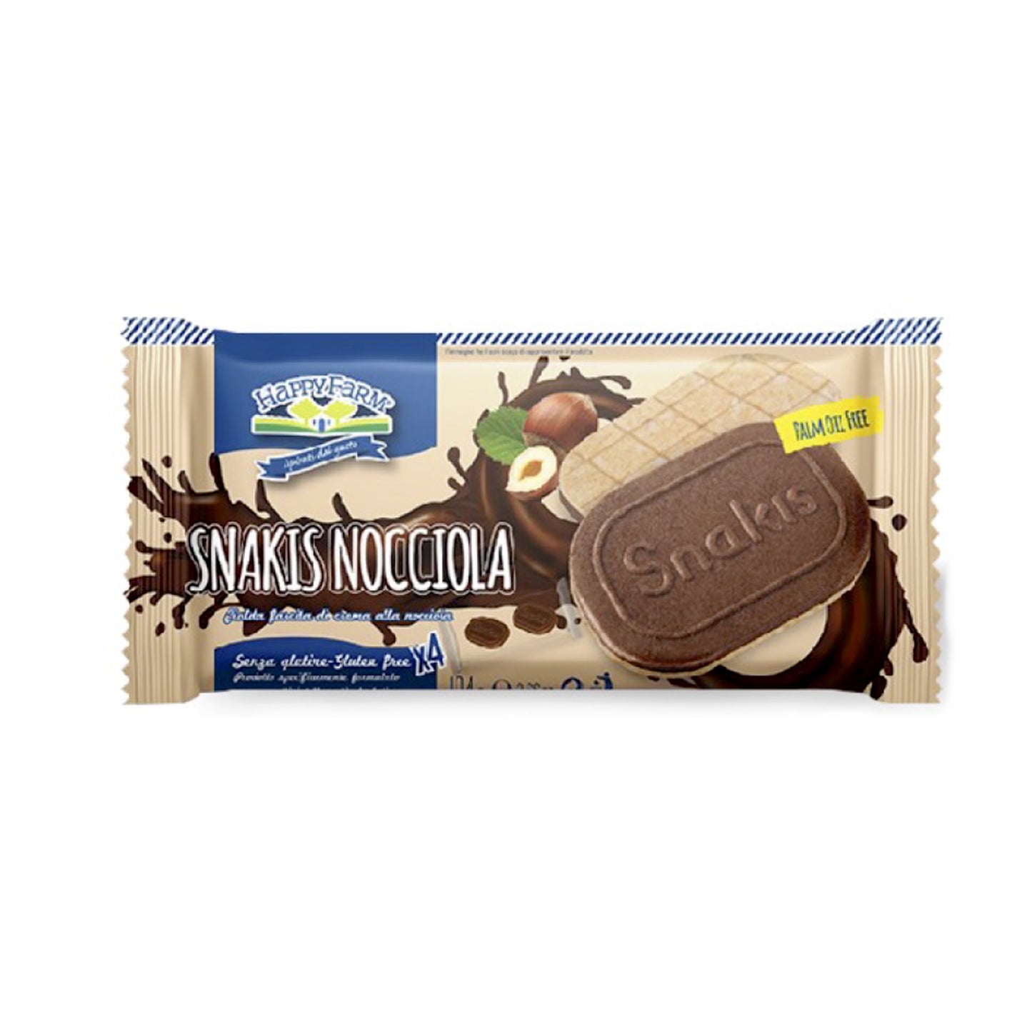 Snakis Nocciola 26 g Happy Farm