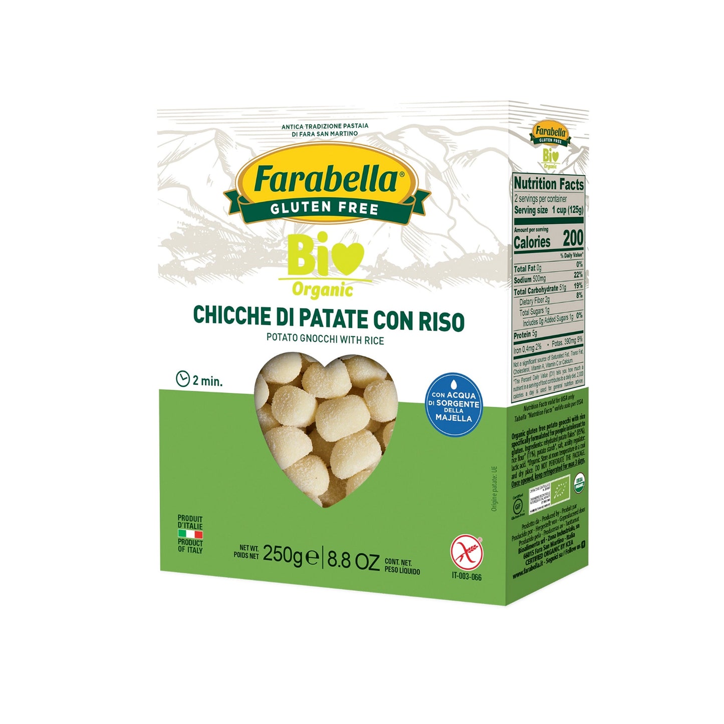 Gnocchi Bio Farabella con riso 250 g