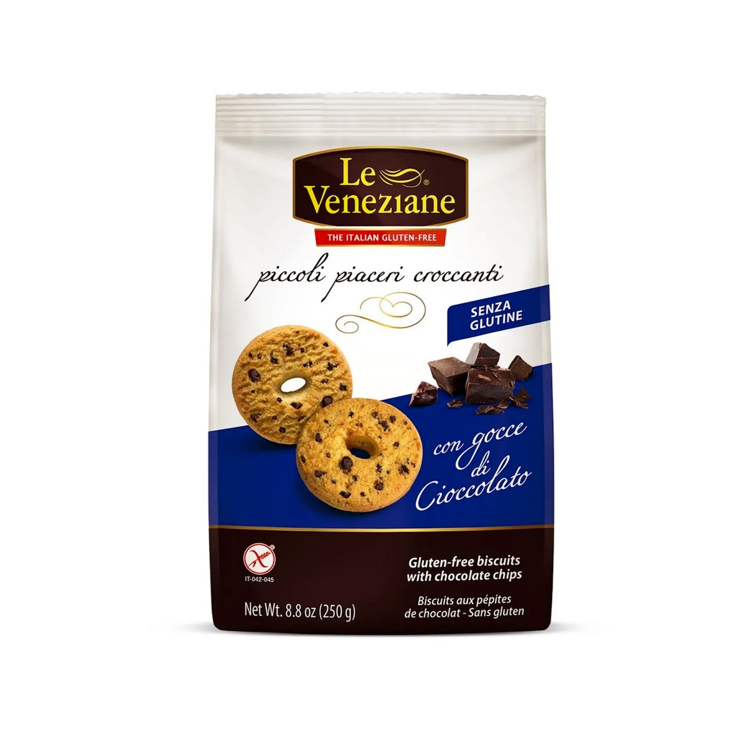 Biscotti con gocce di cioccolato Le Veneziane 250 g