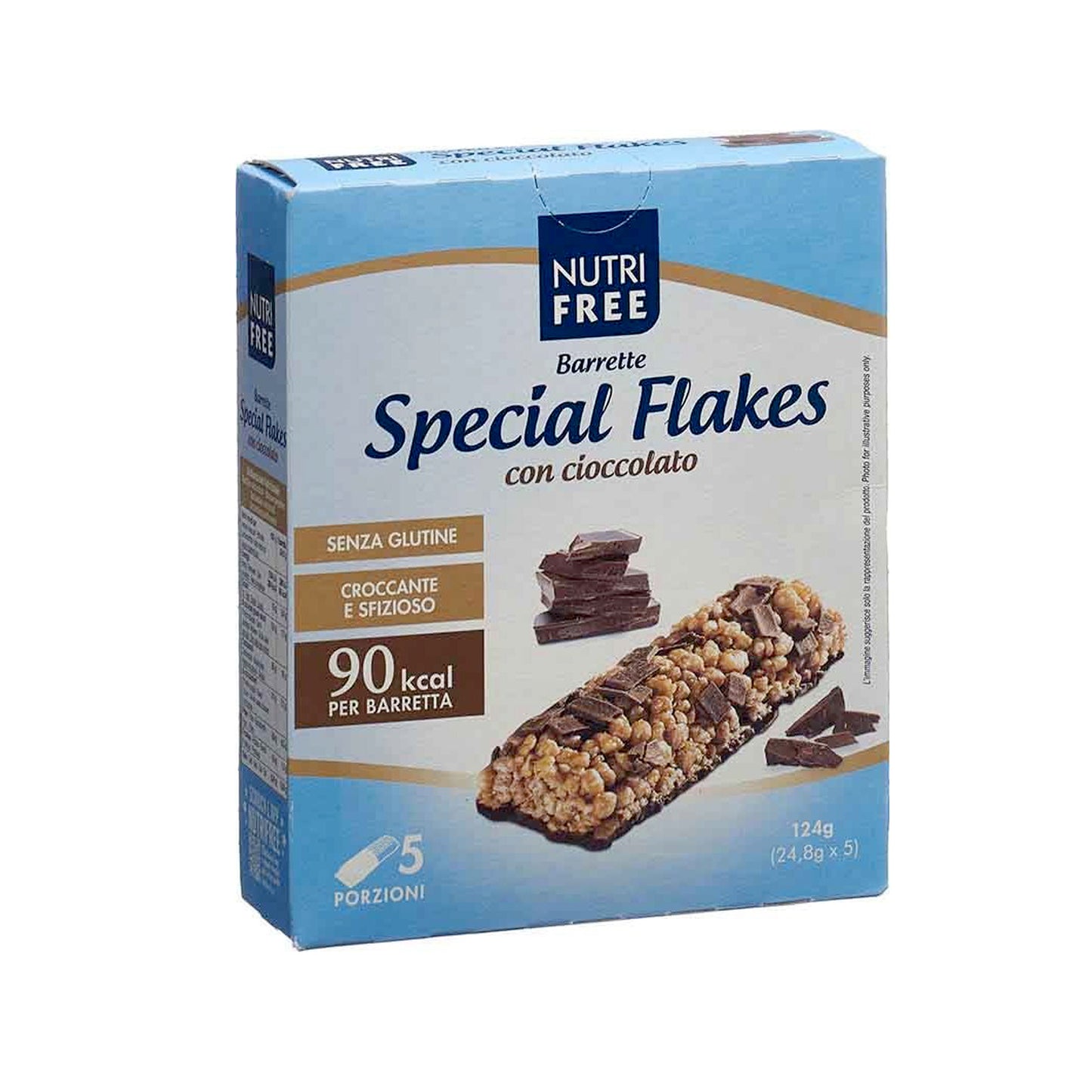 Barrette Special Flakes Cioccolato Nutrifree 124 g (24.8 x 5)