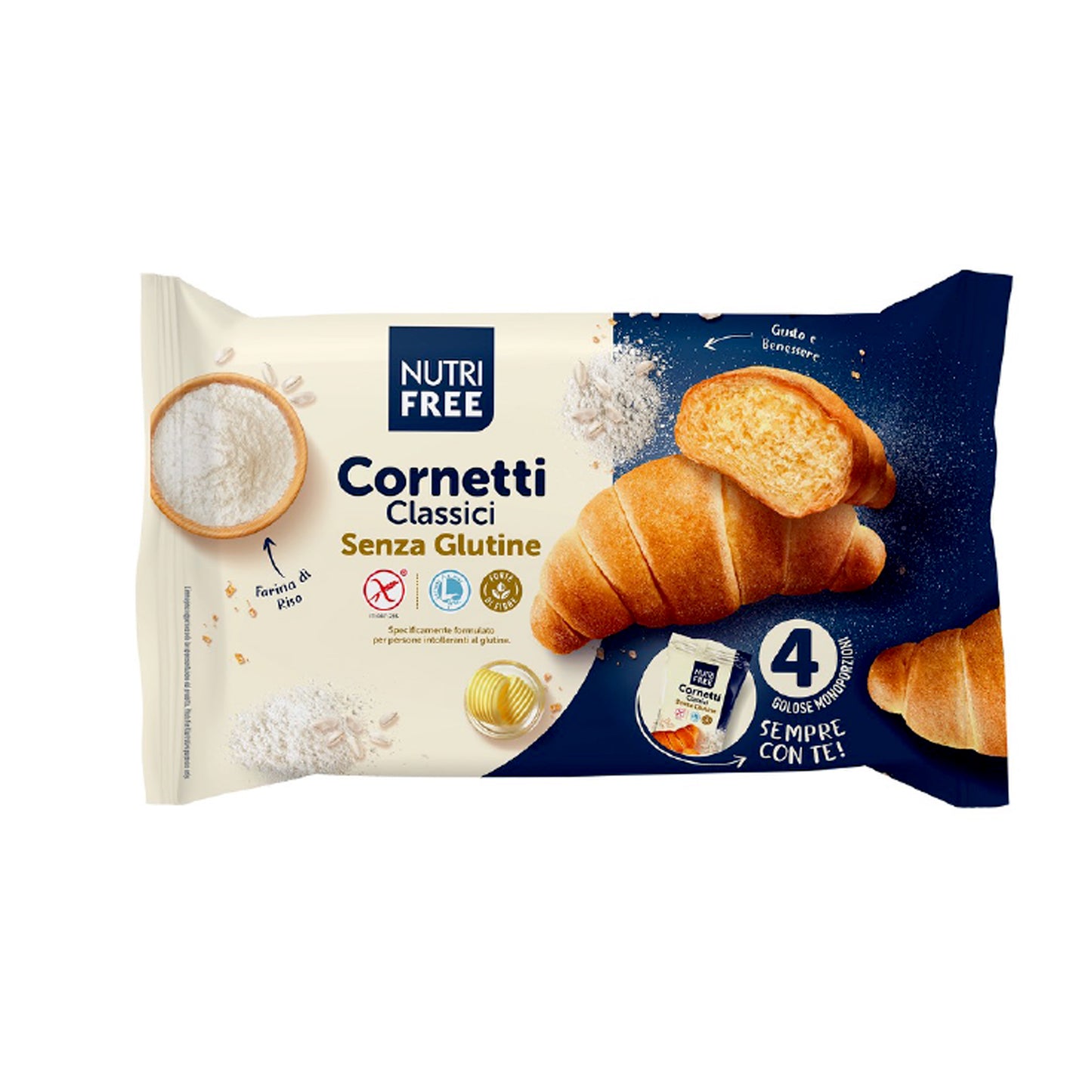 Cornetti classici Nutrifree (4 x 50 g)
