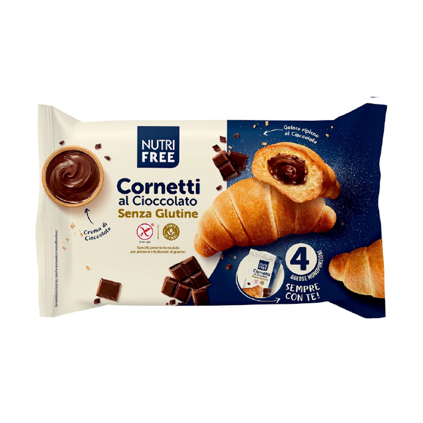 Cornetti al cioccolato Nutrifree (4 x 60 g)