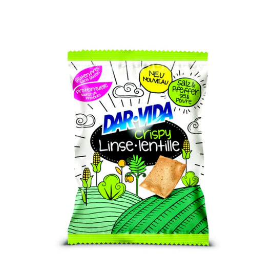 Dar-Vida Crispy Lenticchie Sale e Pepe 50 g